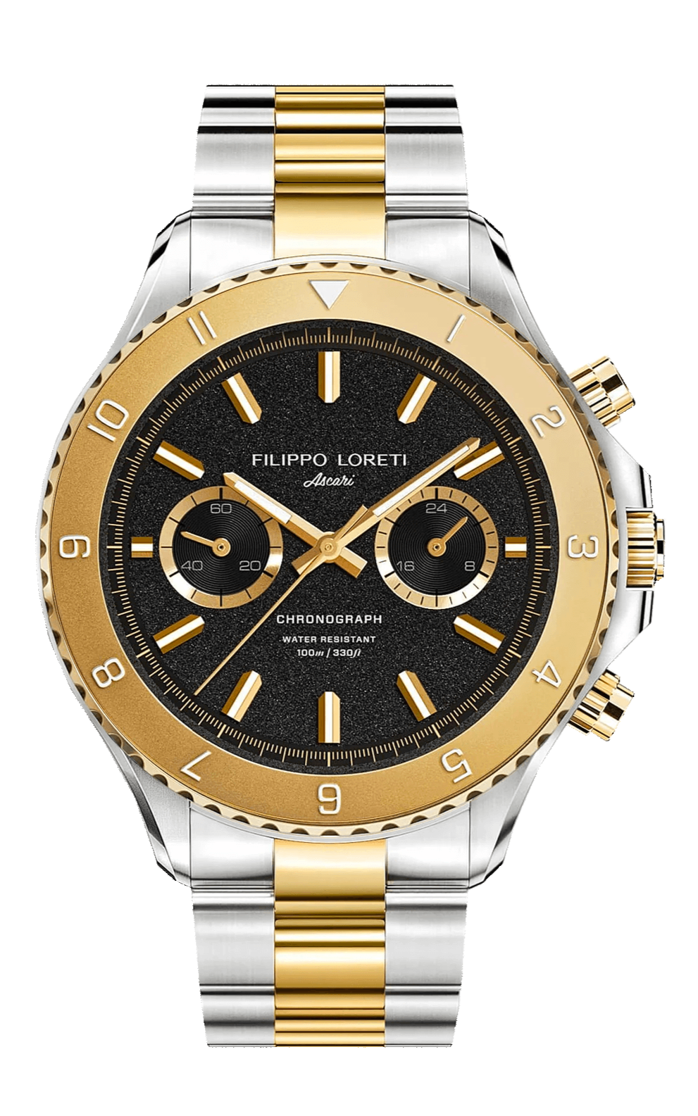 Ascari Two Tone Gold Steel Link