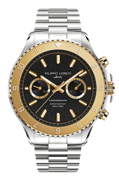 Ascari Two Tone Gold Steel Link